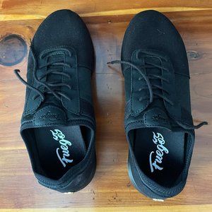 Fuego Black Dance/Jazz Split-Sole Shoes Size 8